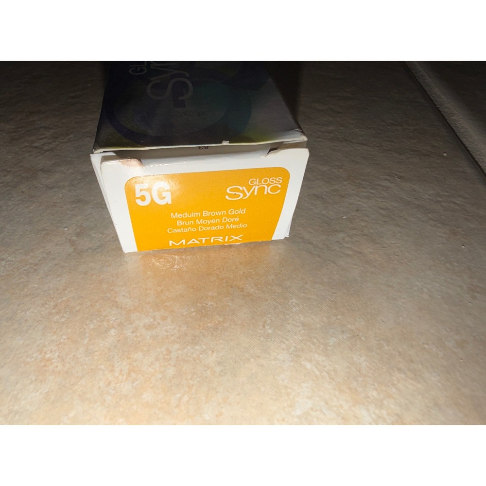 Matrix Gloss Sync 5G Medium Brown Gold Demi-Permanent Hair Color Ammonia-Free
